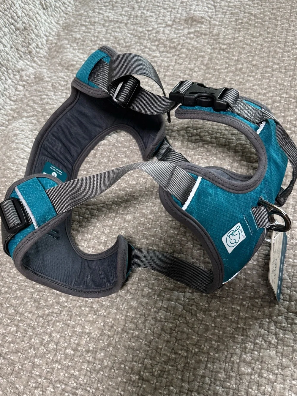 embark Teal & Gray Adventure Harness for Dogs - XL
